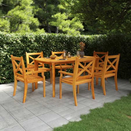 Mesa de jardín madera maciza de acacia 160x90x75 cm de vidaXL, Mesas de jardín - Ref: Foro24-310303, Precio: 198,72 €, Descue...