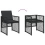 Set de muebles jardín 5 pzas con cojines ratán sintético negro de , Conjuntos de jardín - Ref: Foro24-3210715, Precio: 287,00...