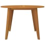 Solid acacia wood garden table Ø110x75 cm by vidaXL, Garden tables - Ref: Foro24-310301, Price: 134,43 €, Discount: %