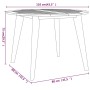 Solid acacia wood garden table Ø110x75 cm by vidaXL, Garden tables - Ref: Foro24-310301, Price: 134,43 €, Discount: %