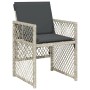 Garten-Essgruppe 9-teilig mit Kissen aus hellem grauem Kunst-Rattan. von , Gartensets - Ref: Foro24-3210839, Preis: 534,99 €,...