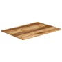 Tablero de mesa borde natural madera maciza mango 100x80x2,5 cm de , Tableros para mesas - Ref: Foro24-370676, Precio: 113,99...