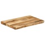 Solid mango wood natural edge table top 70x40x3.8 cm by , Table tops - Ref: Foro24-370681, Price: 44,99 €, Discount: %