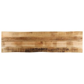 Massivholz-Tischplatte mit natürlicher Kante aus Mangoholz 160x40x3,8 cm. von , Tischplatten - Ref: Foro24-370688, Preis: 91,...