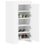 Engineered wood shoe cabinet in white, 52x37.5x100 cm by , Shoe racks and shoe organizers - Ref: Foro24-848437, Price: 102,61...