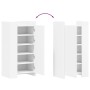 Engineered wood shoe cabinet in white, 52x37.5x100 cm by , Shoe racks and shoe organizers - Ref: Foro24-848437, Price: 102,61...