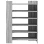 Mueble zapatero madera ingeniería gris Sonoma 74,5x37,5x100 cm de , Zapateros y organizadores de calzado - Ref: Foro24-848435...