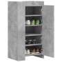 Shoe rack made of gray concrete wood engineering 52x37.5x100 cm by , Shoe racks and shoe organizers - Ref: Foro24-848440, Pri...