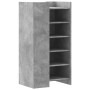 Shoe rack made of gray concrete wood engineering 52x37.5x100 cm by , Shoe racks and shoe organizers - Ref: Foro24-848440, Pri...