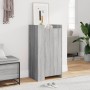 Engineered wood shoe cabinet in Sonoma gray, 52x37.5x100 cm by , Shoe racks and shoe organizers - Ref: Foro24-848442, Price: ...