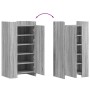 Engineered wood shoe cabinet in Sonoma gray, 52x37.5x100 cm by , Shoe racks and shoe organizers - Ref: Foro24-848442, Price: ...