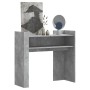 Mesa consola de madera de ingeniería gris hormigón 100x35x90 cm de , Mesas auxiliares - Ref: Foro24-848468, Precio: 67,54 €, ...