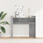 Mesa consola de madera de ingeniería gris hormigón 100x35x90 cm de , Mesas auxiliares - Ref: Foro24-848468, Precio: 67,54 €, ...