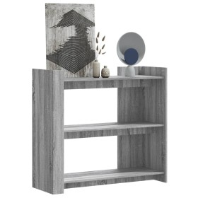 Mesa consola de madera de ingeniería gris Sonoma 100x35x90 cm de , Mesas auxiliares - Ref: Foro24-848477, Precio: 88,99 €, De...