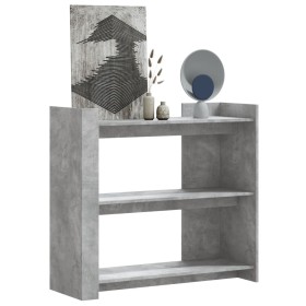 Mesa consola de madera de ingeniería gris hormigón 100x35x90 cm de , Mesas auxiliares - Ref: Foro24-848475, Precio: 86,99 €, ...