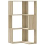 Corner shelf 3 levels oak Sonoma wood 50x50x102cm by , Bookcases and shelves - Ref: Foro24-852593, Price: 61,09 €, Discount: %