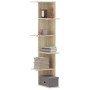 Corner wall shelf in Sonoma oak wood 36.5x36.5x140cm by , Shelves and shelves - Ref: Foro24-852629, Price: 60,96 €, Discount: %