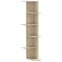 Corner wall shelf in Sonoma oak wood 36.5x36.5x140cm by , Shelves and shelves - Ref: Foro24-852629, Price: 53,99 €, Discount: %