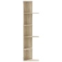 Corner wall shelf in Sonoma oak wood 36.5x36.5x140cm by , Shelves and shelves - Ref: Foro24-852629, Price: 53,99 €, Discount: %