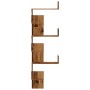 Corner wall shelf, aged wood, 45x45x147 cm by , Shelves and shelves - Ref: Foro24-852643, Price: 67,87 €, Discount: %