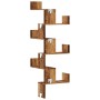 Corner wall shelf, aged wood, 45x45x147 cm by , Shelves and shelves - Ref: Foro24-852643, Price: 67,87 €, Discount: %