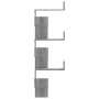 Corner wall shelf in Sonoma grey wood 45x45x147 cm by , Shelves and shelves - Ref: Foro24-852641, Price: 63,25 €, Discount: %