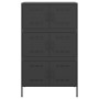 Aparador de acero negro 68x39x113 cm de , Aparadores - Ref: Foro24-842958, Precio: 179,67 €, Descuento: %