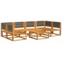 Gartensofagarnitur mit 7-teiligen Kissen aus massivem Akazienholz. von , Outdoor-Sofas - Ref: Foro24-3278840, Preis: 787,90 €...