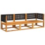 Garden sofa set with 3-piece solid acacia wood cushions. by , Garden sets - Ref: Foro24-3278877, Price: 380,85 €, Discount: %