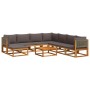 Garden sofa set with 9 pieces, solid acacia wood with cushions. by , Garden sets - Ref: Foro24-3278907, Price: 974,90 €, Disc...