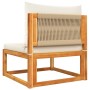 Gartensofagarnitur mit 7-teiligen Kissen aus massivem Akazienholz. von , Outdoor-Sofas - Ref: Foro24-3278863, Preis: 789,90 €...