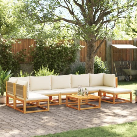 Garden sofa set with 8 pieces, solid acacia wood, and cushions. by , Outdoor sofas - Ref: Foro24-3278868, Price: 863,89 €, Di...