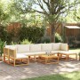 Gartensofagarnitur mit 8-teiligen Kissen aus massivem Akazienholz. von , Outdoor-Sofas - Ref: Foro24-3278868, Preis: 863,89 €...