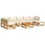 Garden sofa set with 8 pieces, solid acacia wood, and cushions. by , Outdoor sofas - Ref: Foro24-3278868, Price: 863,89 €, Di...