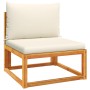 Gartensofagarnitur mit 8-teiligen Kissen aus massivem Akazienholz. von , Outdoor-Sofas - Ref: Foro24-3278868, Preis: 863,89 €...