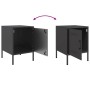 Mesitas de noche 2 unidades acero negro 36x39x50,5 cm de , Mesitas de noche - Ref: Foro24-842911, Precio: 113,24 €, Descuento: %