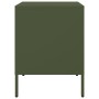 Olive green steel bedside table 36x39x50.5 cm by , Nightstands - Ref: Foro24-842918, Price: 70,35 €, Discount: %