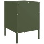 Olive green steel bedside table 36x39x50.5 cm by , Nightstands - Ref: Foro24-842918, Price: 70,35 €, Discount: %