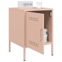 Bedside tables 2 units pink steel 36x39x50.5 cm by , Nightstands - Ref: Foro24-842913, Price: 119,83 €, Discount: %