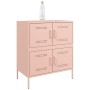 Aparador de acero rosa 68x39x79 cm de , Aparadores - Ref: Foro24-842953, Precio: 139,26 €, Descuento: %