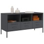 TV stand made of cold-rolled anthracite steel, 100.5x39x50.5 cm by , TV Furniture - Ref: Foro24-843038, Price: 154,75 €, Disc...