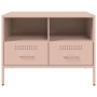 Mueble de TV acero laminado en frío rosa 68x39x50,5 cm de , Muebles TV - Ref: Foro24-843044, Precio: 120,23 €, Descuento: %