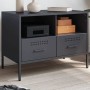 TV stand made of cold-rolled anthracite steel, measuring 68x39x50.5 cm. by , TV Furniture - Ref: Foro24-843046, Price: 120,23...