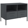 TV stand made of cold-rolled anthracite steel, measuring 68x39x50.5 cm. by , TV Furniture - Ref: Foro24-843046, Price: 120,23...