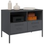 TV stand made of cold-rolled anthracite steel, measuring 68x39x50.5 cm. by , TV Furniture - Ref: Foro24-843046, Price: 120,23...