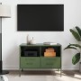 TV stand made of cold-rolled steel in olive green, measuring 68x39x50.5 cm. by , TV Furniture - Ref: Foro24-843050, Price: 12...