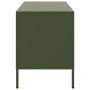 TV stand made of cold-rolled steel in olive green, measuring 68x39x50.5 cm. by , TV Furniture - Ref: Foro24-843050, Price: 12...