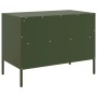 TV stand made of cold-rolled steel in olive green, measuring 68x39x50.5 cm. by , TV Furniture - Ref: Foro24-843050, Price: 12...