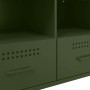 TV stand made of cold-rolled steel in olive green, measuring 68x39x50.5 cm. by , TV Furniture - Ref: Foro24-843050, Price: 12...