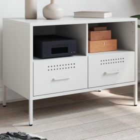 Mueble de TV acero laminado en frío blanco 68x39x50,5 cm de , Muebles TV - Ref: Foro24-843052, Precio: 159,99 €, Descuento: %